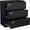 Black, variant on STANI Lateral File Cabinet with Lock, 3 Drawer Metal Lockable Filing Cabinet for Hanging Files Letter/Legal/F4/A4 Size, Assembly Required - Black