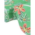 thumbnail image 5 of DARING DIVA Women's Retro Peter Pan Collar Button Front Blouse M Green Pink, 5 of 6