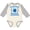 Natural and Heather, variant on Inktastic Dreidel Champion Hanukkah with Blue Laurels Boys or Girls Long Sleeve Baby Bodysuit