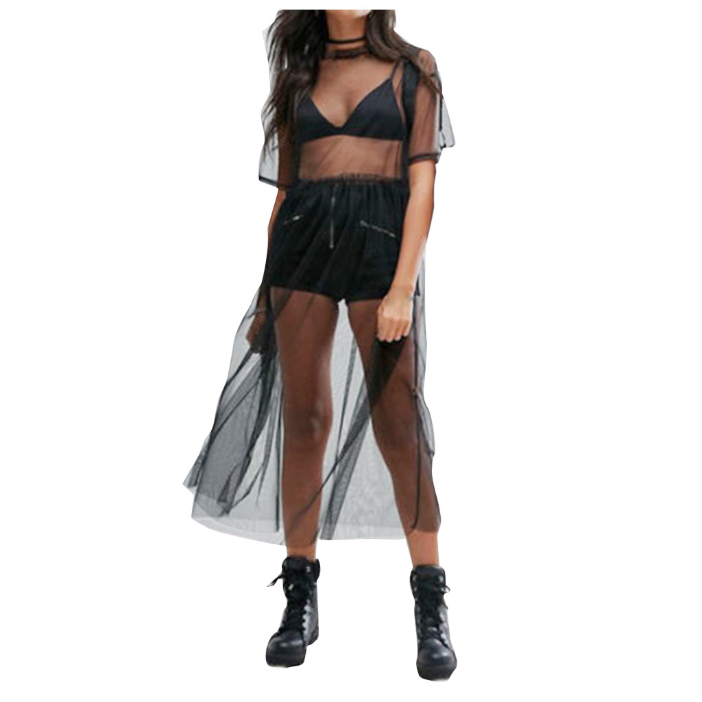 tulle swim cover up