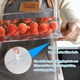 thumbnail image 6 of 10-Pack Clear Fridge Organizer Bins with Lids, Stackable Refrigerator Storage Containers, BPA-Free with Drain Tray & Anti-Slip Base for Fruits, Veggies, Drinks, 6 of 8