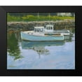 thumbnail image 2 of Calcasola, Stephen 23x20 Black Modern Framed Museum Art Print Titled - Lobster Boats, 2 of 5