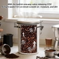 thumbnail image 6 of Stainless Steel Coffee Canister - 22 oz Airtight Coffee Bean Storage Grounds Container Holder with Measuring Scoop, Kitchen Food Canister Jar for Cereal, Sugar, Tea, Flour, Gifts(Black L), 6 of 9