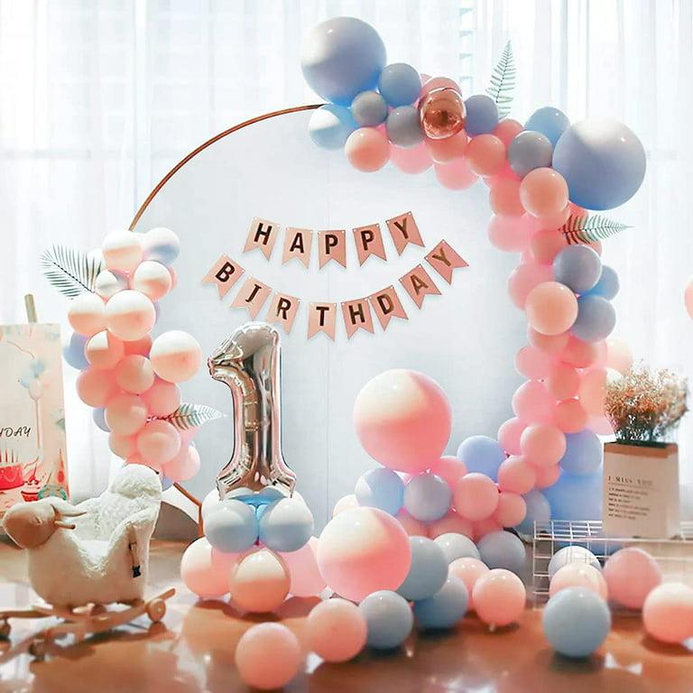 Blue Pink Balloons Gender Reveal Party Birthday Party Decorations