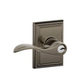 thumbnail image 3 of Schlage Lock Company F51AACC622ADD F51A Accent 622 ADD Addison Deco Rose Entry Door Lock Matte Black, 3 of 6