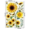 thumbnail image 6 of Sunflower Wall Stickers Garden Floral Wall Decals Butterfly Decor Posters Living Room Bedroom Kitchen Nursery Wall Decor, 6 of 9