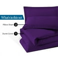 thumbnail image 7 of 900 TC 100% Egyptian Cotton Duvet set Zipper Closur Ultra Soft Durable and Fade Resistant Color Purple Solid size Full, 7 of 7