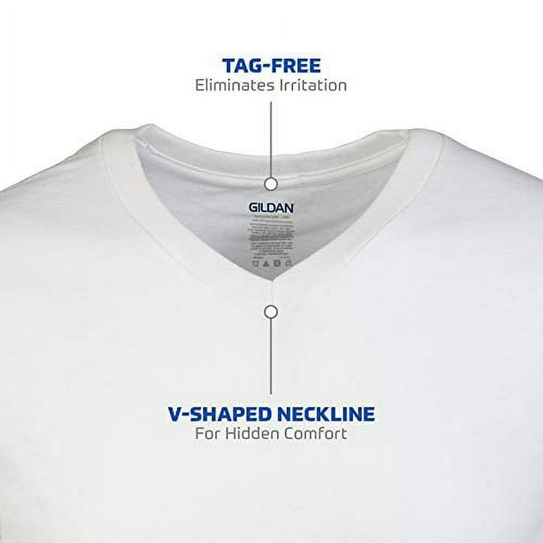 White t 2025 shirt v shape