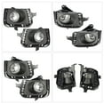 thumbnail image 3 of LABLT Front Bumper Fog Light Lamps W/Bezel + Switch Clear Lens for 12-14 Toyota Prius C, 3 of 7