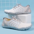 thumbnail image 4 of Zapatos de vadeo unisex de goma suave para vadear en la playa (45 blanco gris) Likrtyny Tenis De Mujer Tenis De Hombre, 4 of 8