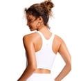 thumbnail image 2 of CRZ YOGA Racerback Bikini Tops for Women Padded High Neck Modest Swim Sports Bathing Bra, 2 of 7