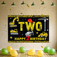 thumbnail image 5 of Construction Themed Happy 2 Birthday Banner with Tractors Cranes Helmets for Birthday Party Decorations Backdrop Photography Props Party Supplies, 5 of 7