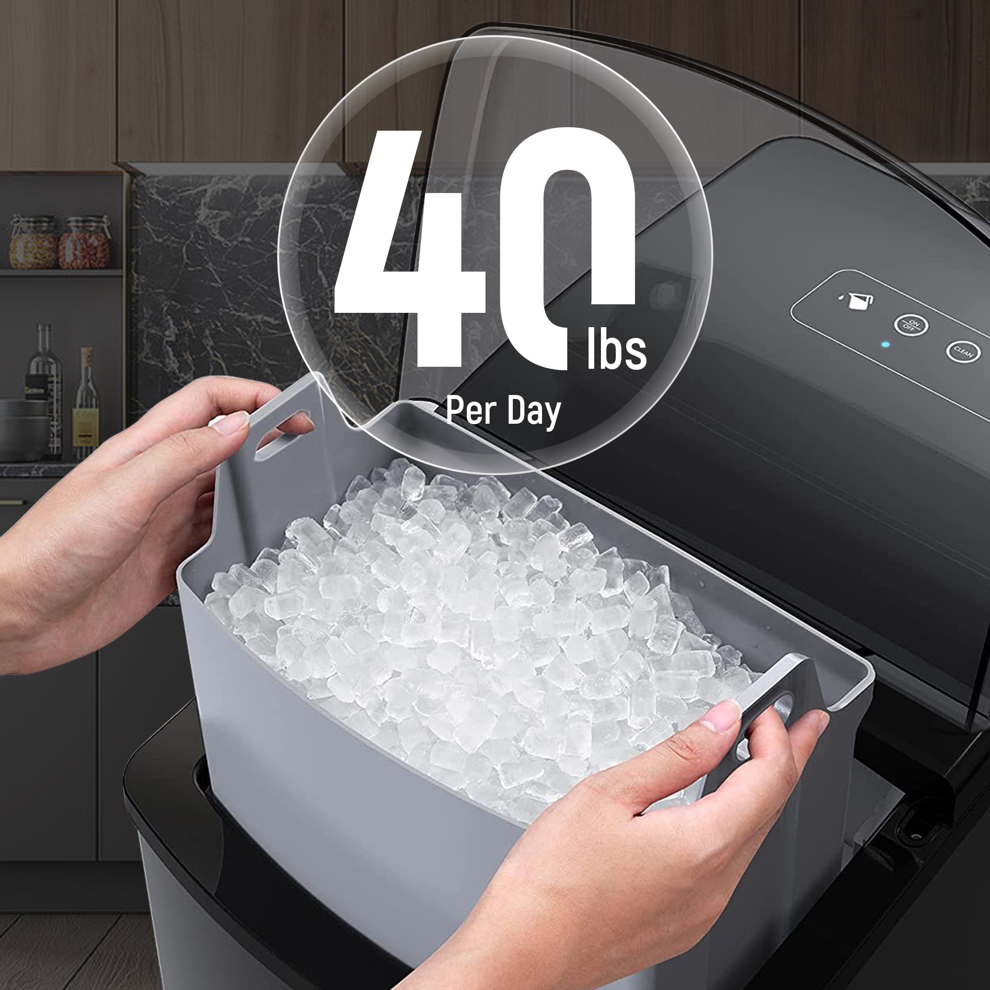 DIM-20A Countertop Nugget Ice Maker Machine for Home – Freezimer