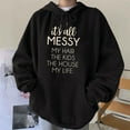 thumbnail image 2 of WXLWZYWL Trendy Sweatshirts For Women 2023 Women Casual Printed Long Sleeve Blouse Tops Sweatshirt Hooded Sweatshirts, 2 of 6