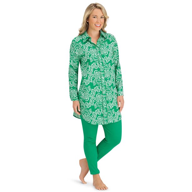 Collections Etc. Collections Etc Women's Women's Flannel Shirt and