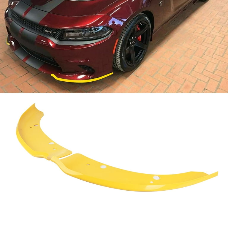 Xotic Tech 2PCS Front Bumper Lip Splitter Spoilers Protector Bumper Corner Edge Guard Cover Trim Accessories Compatible With Dodge Charger SRT