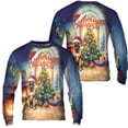 thumbnail image 3 of Merry Christmas Belgian Malinois Santa Hat Xmas Tree Winter Holiday All Over Print 3D Sweatshirt Unisex Merch Sheepdog Dog Lover Gifts - 01013, 3 of 6
