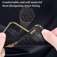thumbnail image 5 of for Samsung Galaxy S23 S22 S21 S20 Ultra Plus FE Phone Case, Unique Crocodile Pattern Finger Ring Holder PU Cover, Heat Dissipating Lining Reinforced Edge Shockproof Bumper(Black,S21 Ultra), 5 of 8