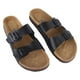 thumbnail image 5 of Sandalias de plataforma Nikou con correa de doble hebilla puntera abierta ajustables antideslizantes color negro talla 40, 5 of 15