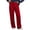 A Red, variant on Lenago Women's Wide Leg Pants With Loose Pockets for Casual And Daily Wear Women's Casual Pants Black L