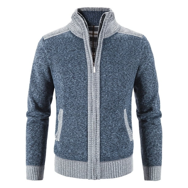 Oxodoi Sales Clearance Mens Winter Coats Men's Sweater Coat Plus Velvet ...