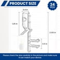 thumbnail image 2 of 24 pcs Hidden Channel Valance Clips for Horizontal Wood Blinds 2-1/8 inch Mini Window Blinds Clips Clear Plastic Replacement Accessories Parts for The Valance with a Groove in The Back, 2 of 7