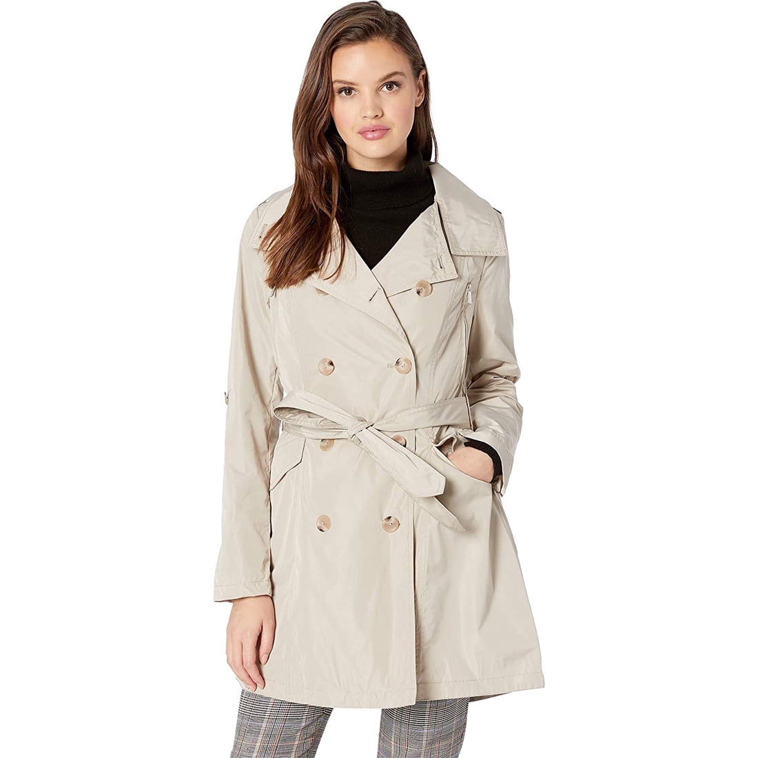 Belted Trench Palm Sand LG - Walmart 
