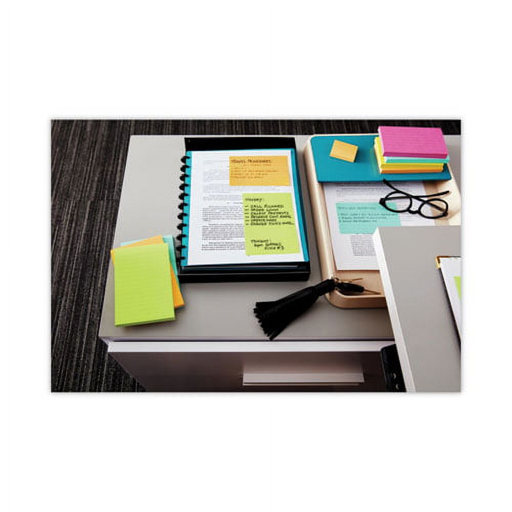 Original Pads in Poptimistic Collection Colors, 3" x 5", 100 Sheets/Pad, 5 Pads/Pack | Bundle of 10 Packs