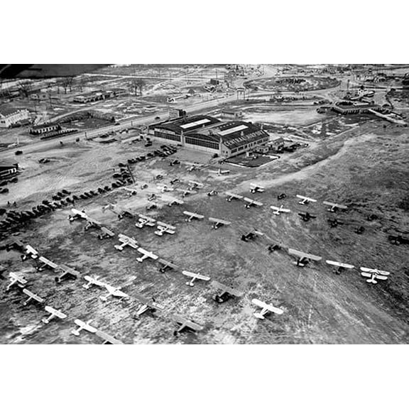 Central Airport, Philadelphia, PA-Fine Art Canvas Print (20" x 30")