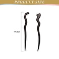 thumbnail image 2 of palillos de madera para el pelo para mujer, horquilla de pelo largo, accesorio para el cabello para mujeres y niñas, 2 of 6