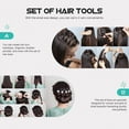 thumbnail image 4 of Miangastore Braiding Accessory Kit Blue Plastic 12Sets 8.3x1Inch, 4 of 9