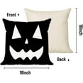 thumbnail image 2 of Pillow Covers Set of 4 Home Outdoor Decorative Halloween Black and White Pumpkin Throw Pillow Cases for Sofa Cushion Couch Pillowcase, 2 of 6