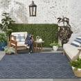 thumbnail image 4 of Nourison Versatile Indoor/Outdoor Navy Blue 9' x 12' Area Rug, (9x12), 4 of 10