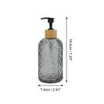 thumbnail image 4 of Unique Bargains 1 Pc Durable Cylinder Argyle Soap Dispenser 13.53oz Gray Black, 4 of 6