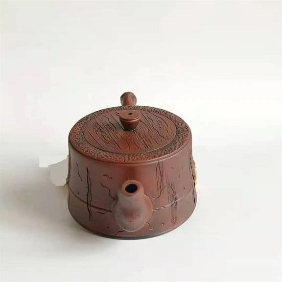 Kung Fu Tea Set Drinkware Tea Ceremony 190ml Jianshui Purple Clay Pure Handmade Tree Stump Tea Pot