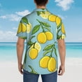 thumbnail image 6 of Goofa Lemon Hawaiian Shirt for Men, Unisex Summer Beach Casual Short Sleeve Button Down Shirts,Aloha Tropical Floral print shirt-Large, 6 of 9