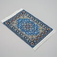 thumbnail image 3 of SPRING PARK 1/12 Doll House Star Sky Print Retro Miniature Woven Carpet Rug Blanket Decor, 3 of 5