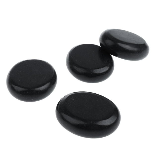 4 Pcs Hot Spa Guasha Massage Stones Volcanic Basalt