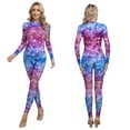 thumbnail image 7 of iiniim Women's Mermaid Fish Scale Print Long Sleeve Rash Guard Swimsuit Sun Protection Wetsuit Bathing Suit Type A XL, 7 of 7