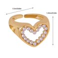 thumbnail image 3 of 1 Pcs Stackable Knuckle Rings Set for Women Boho Zirconia Heart Pearl Stacking Rings Dainty Midi Finger Rings Pack Jewelry Accessories, 3 of 7