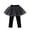#0110-Black, variant on Favoffer Girls' Winter Sweet Mesh Skort Polka Dot Fake Two-Piece Skirt Pants Bowknot Warm Pants for Daily Birthdays Outdoor Gatherings Toddler Big Kids 2-12Y