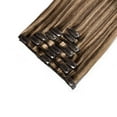thumbnail image 3 of 100 % Remy Extensions de Cheveux Humains à Clipser Cheveux Humains Soyeux Lisses 7 Pcs 15 clips, 3 of 6