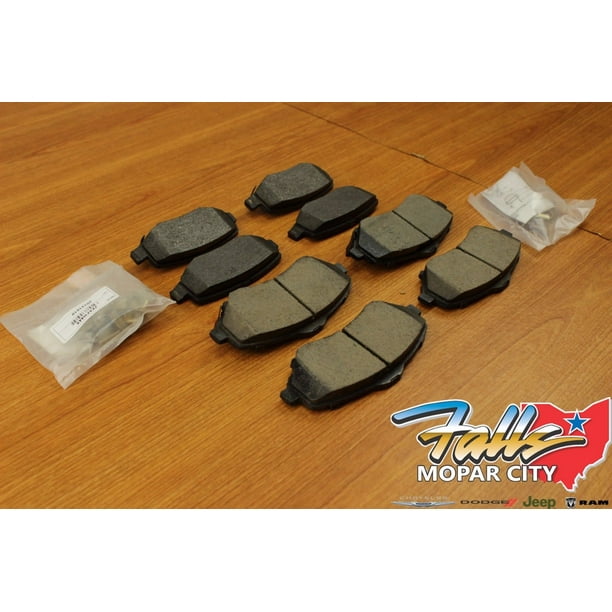 20072018 Jeep Wrangler JK Liberty Front & Rear Brake Pad Set Mopar OEM