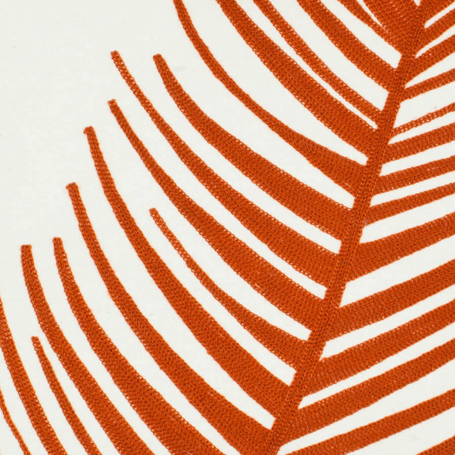 SAFAVIEH Remy Floral Pillow, 18" x 18", Orange, Set of 2