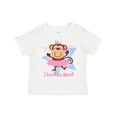

Inktastic Monkey Love Tutu Dance Gift Toddler Toddler Girl T-Shirt
