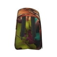 thumbnail image 3 of Kdxio Colorful Leaf Chihuahua for Double Compartment Pen Case Oxford Organizer with Zipper Pockets for Students Artists, 3 of 7