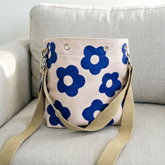 Women Tote Handmade Crochet Flower Tote Knit Floral Purse Bag Boho Beach Handbags Crossbody Shoulder Bag For Vacation