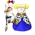 thumbnail image 2 of Vestido de princesa Disney Toy Story 4 Jessie Cosplay carnaval manga larga niñas disfraz con diadema para Halloween cumpleaños Party130 (tamaño 5-6T) Gao Jinjia LED, 2 of 2