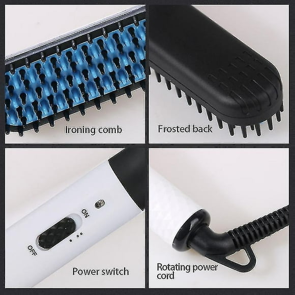 Alisador de pelo HUOGUO Mini peine eléctrico para peinar barba