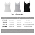 thumbnail image 4 of Valcatch 3-pack Women's Built-in Bra Padded Camisole, Adjustable Spaghetti Strap Soft Cotton Yoga Tank Tops for Daily Wear, 4 of 9